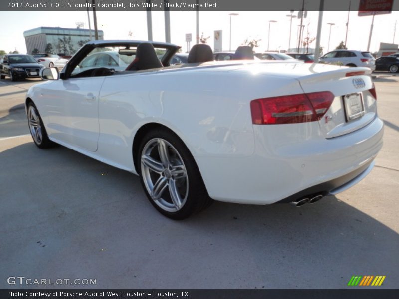 Ibis White / Black/Magma Red 2012 Audi S5 3.0 TFSI quattro Cabriolet