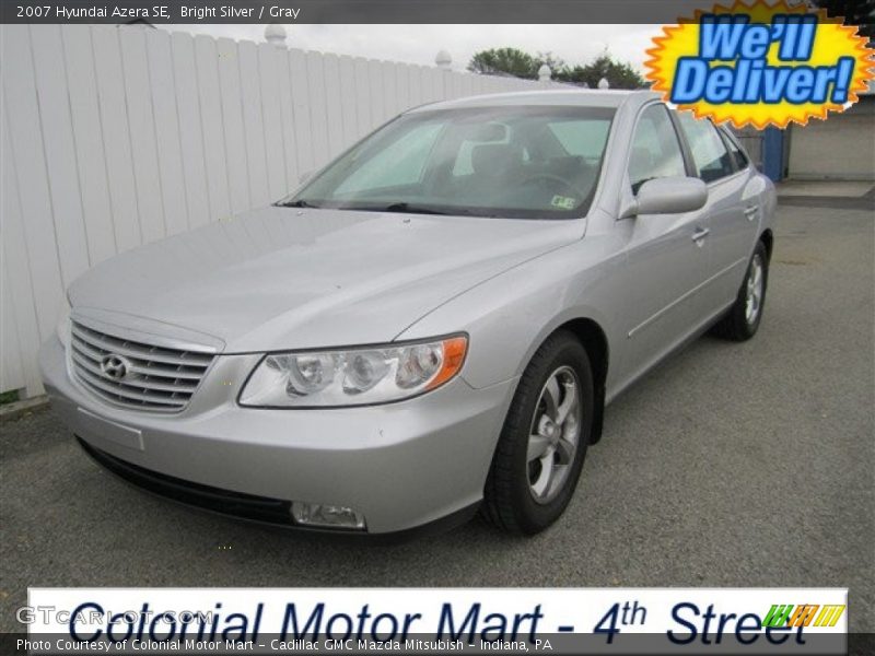 Bright Silver / Gray 2007 Hyundai Azera SE