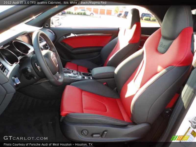  2012 S5 3.0 TFSI quattro Cabriolet Black/Magma Red Interior