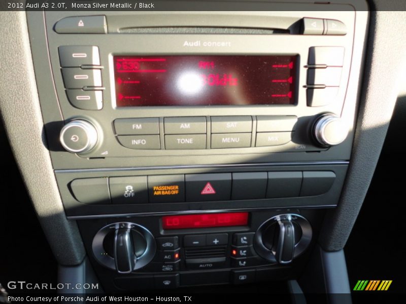 Monza Silver Metallic / Black 2012 Audi A3 2.0T