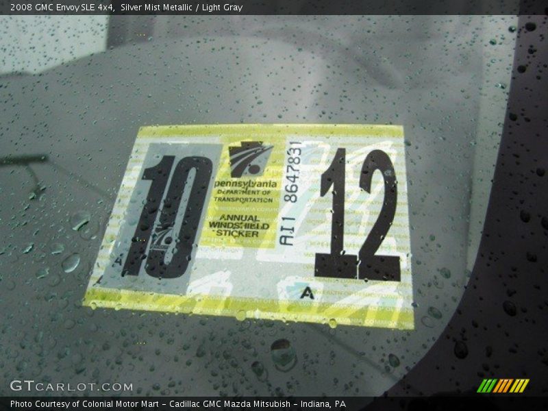 Silver Mist Metallic / Light Gray 2008 GMC Envoy SLE 4x4