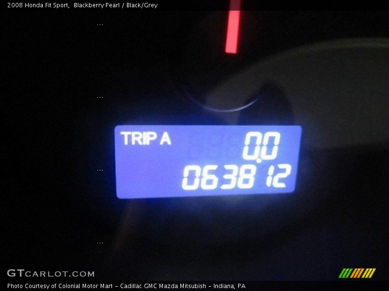 Blackberry Pearl / Black/Grey 2008 Honda Fit Sport