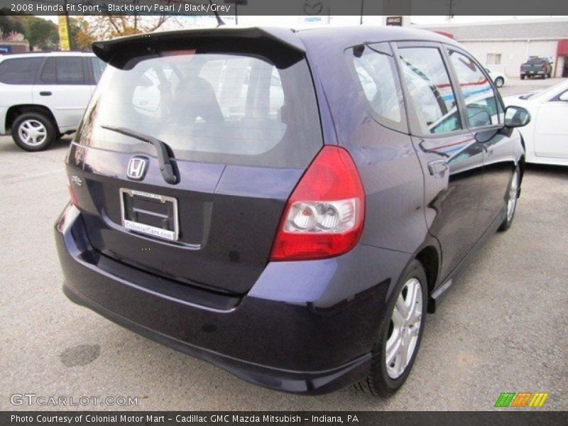 Blackberry Pearl / Black/Grey 2008 Honda Fit Sport