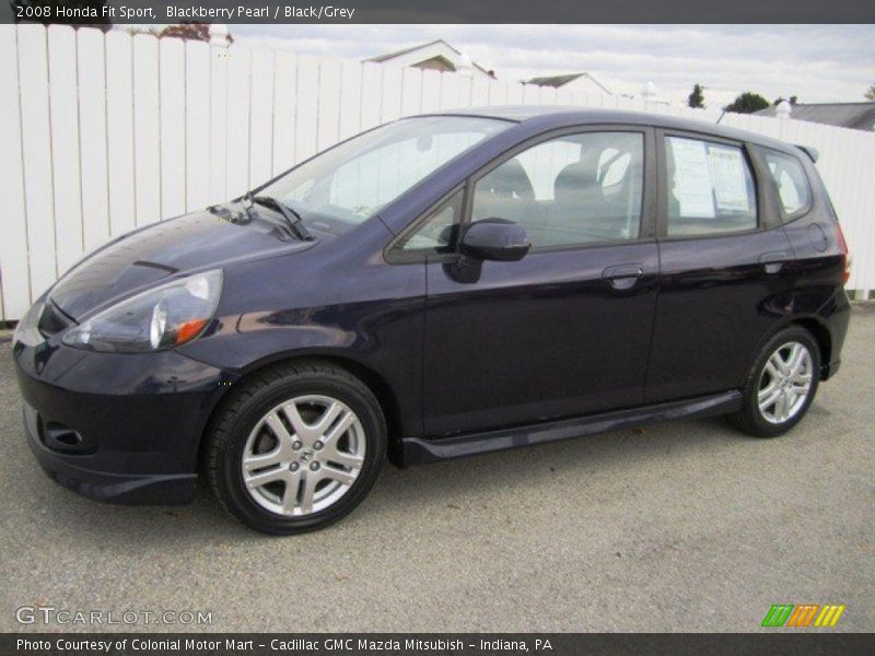 Blackberry Pearl / Black/Grey 2008 Honda Fit Sport