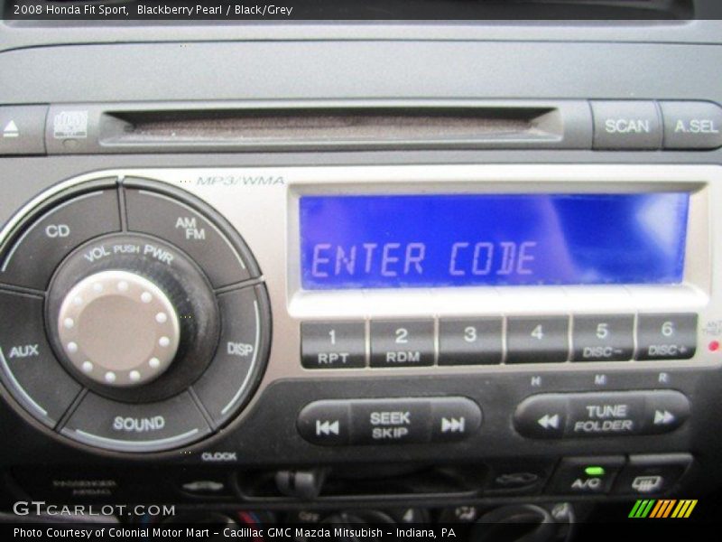 Blackberry Pearl / Black/Grey 2008 Honda Fit Sport