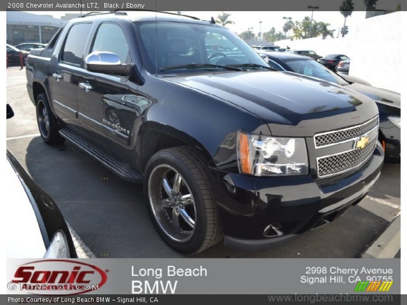 Black / Ebony 2008 Chevrolet Avalanche LTZ