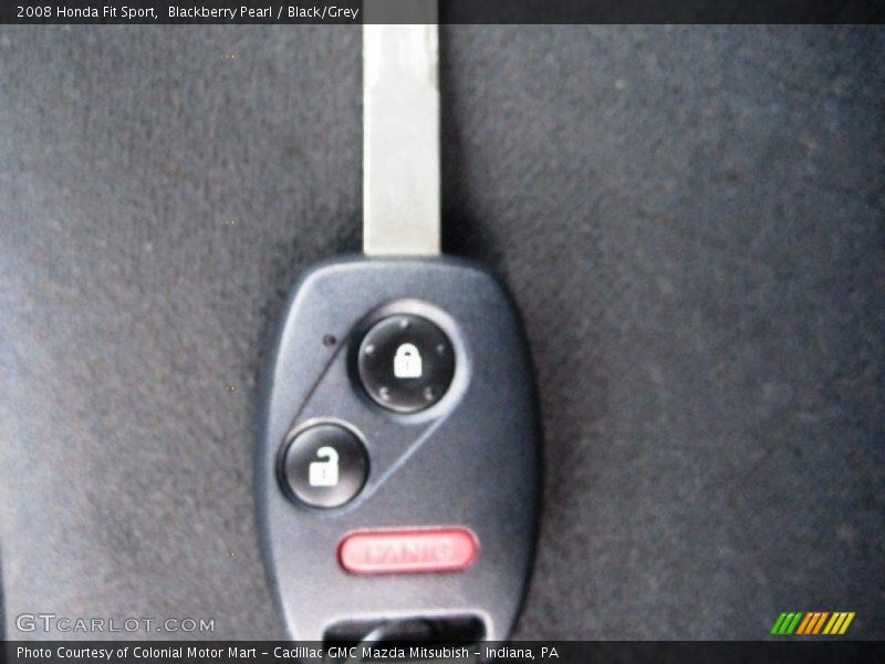 Blackberry Pearl / Black/Grey 2008 Honda Fit Sport