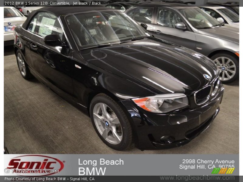 Jet Black / Black 2012 BMW 1 Series 128i Convertible
