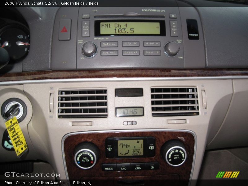 Golden Beige / Beige 2006 Hyundai Sonata GLS V6