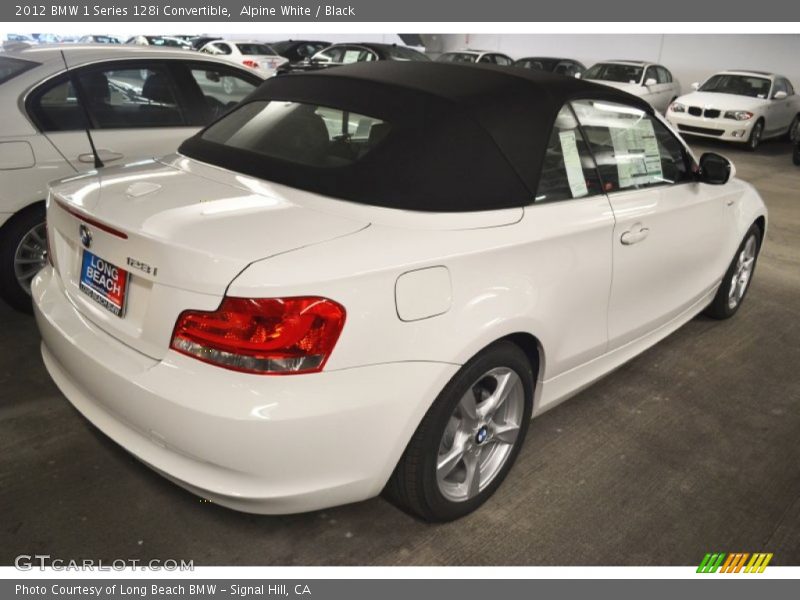 Alpine White / Black 2012 BMW 1 Series 128i Convertible