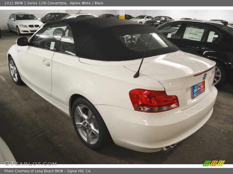 Alpine White / Black 2012 BMW 1 Series 128i Convertible