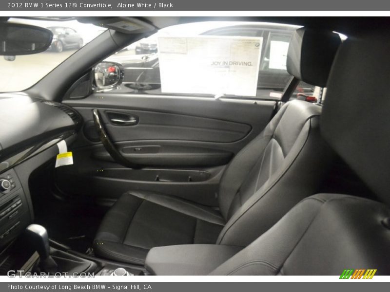 Alpine White / Black 2012 BMW 1 Series 128i Convertible