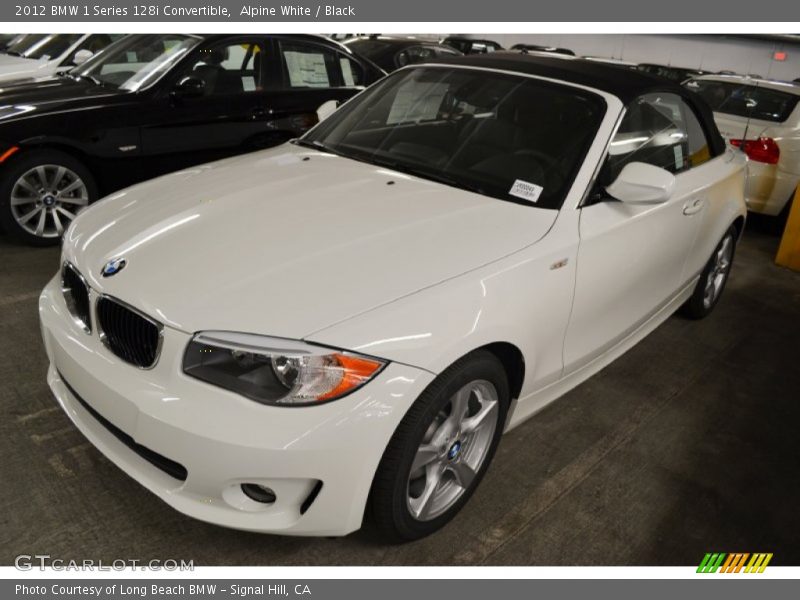 Alpine White / Black 2012 BMW 1 Series 128i Convertible