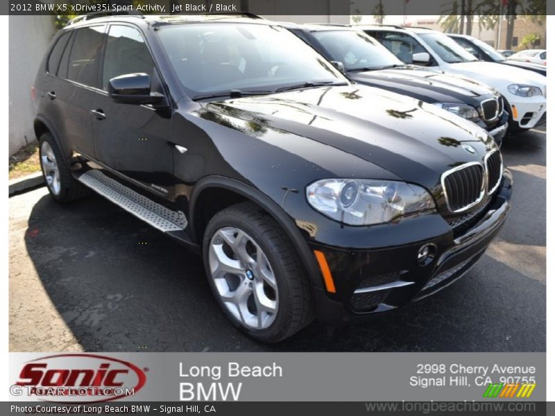Jet Black / Black 2012 BMW X5 xDrive35i Sport Activity
