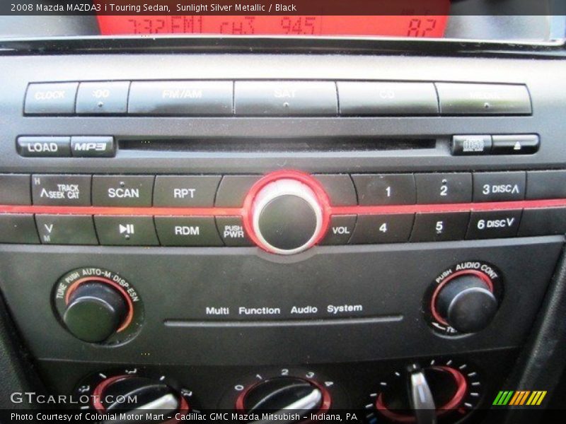 Sunlight Silver Metallic / Black 2008 Mazda MAZDA3 i Touring Sedan
