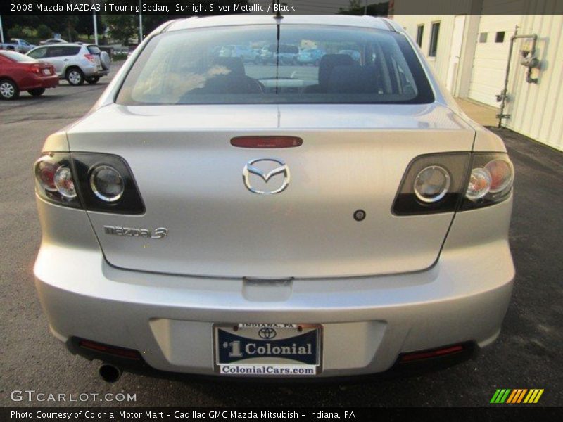 Sunlight Silver Metallic / Black 2008 Mazda MAZDA3 i Touring Sedan