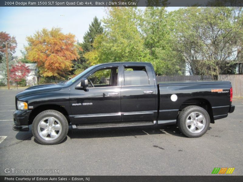 Black / Dark Slate Gray 2004 Dodge Ram 1500 SLT Sport Quad Cab 4x4