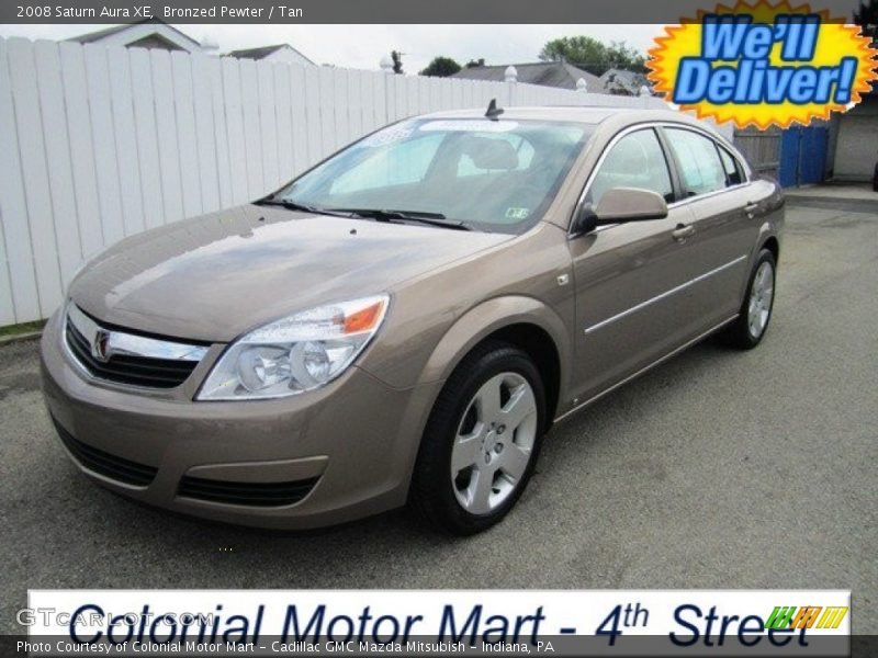 Bronzed Pewter / Tan 2008 Saturn Aura XE