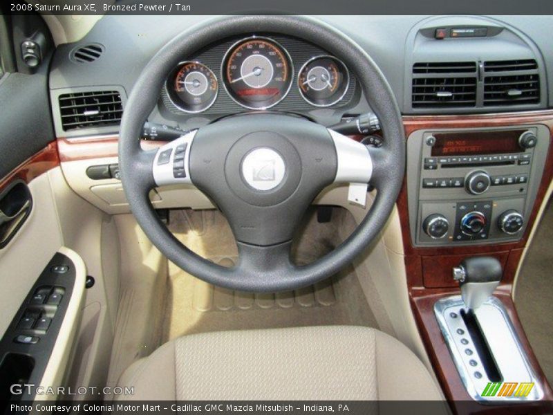Bronzed Pewter / Tan 2008 Saturn Aura XE