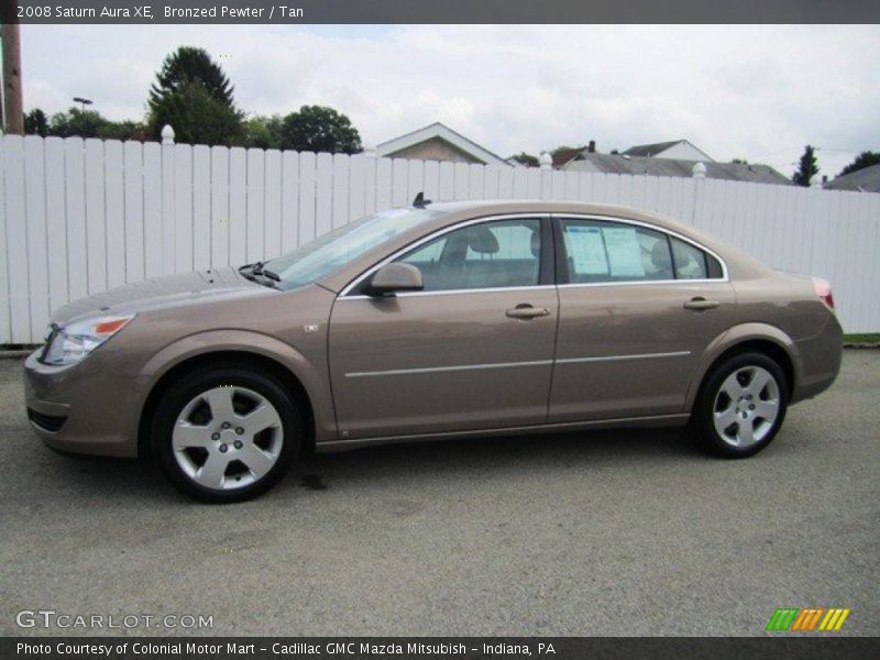 Bronzed Pewter / Tan 2008 Saturn Aura XE