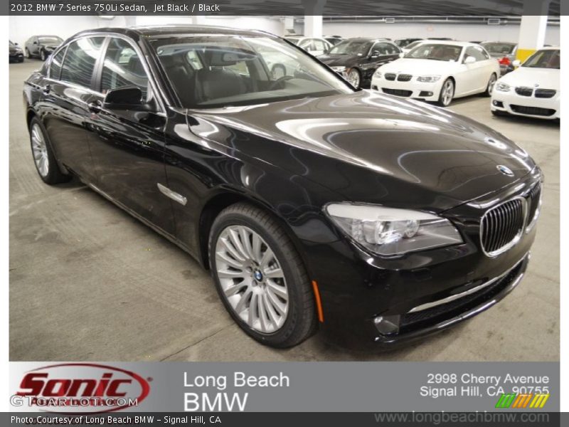 Jet Black / Black 2012 BMW 7 Series 750Li Sedan