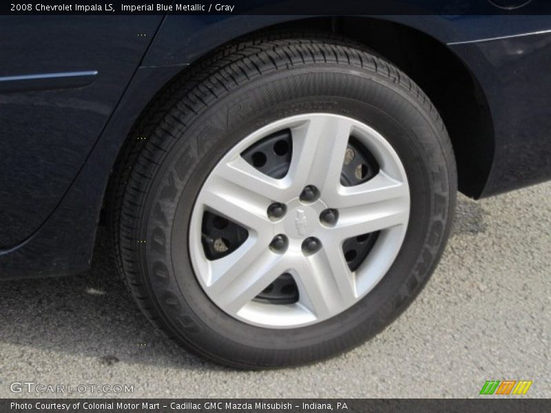 Imperial Blue Metallic / Gray 2008 Chevrolet Impala LS