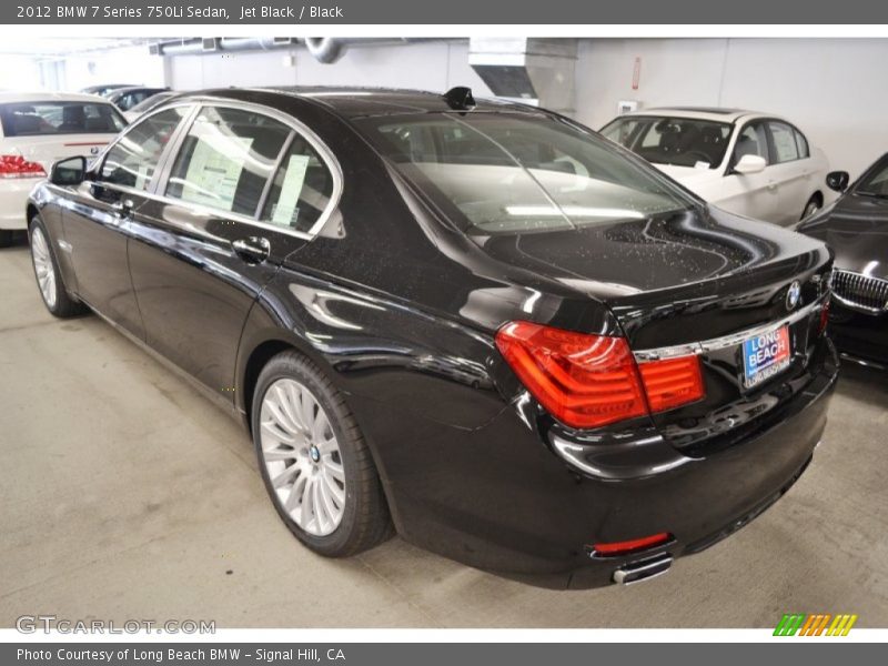 Jet Black / Black 2012 BMW 7 Series 750Li Sedan