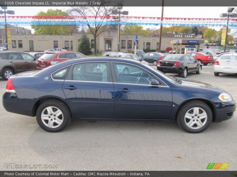 Imperial Blue Metallic / Gray 2008 Chevrolet Impala LS