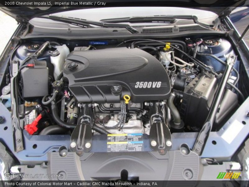 Imperial Blue Metallic / Gray 2008 Chevrolet Impala LS