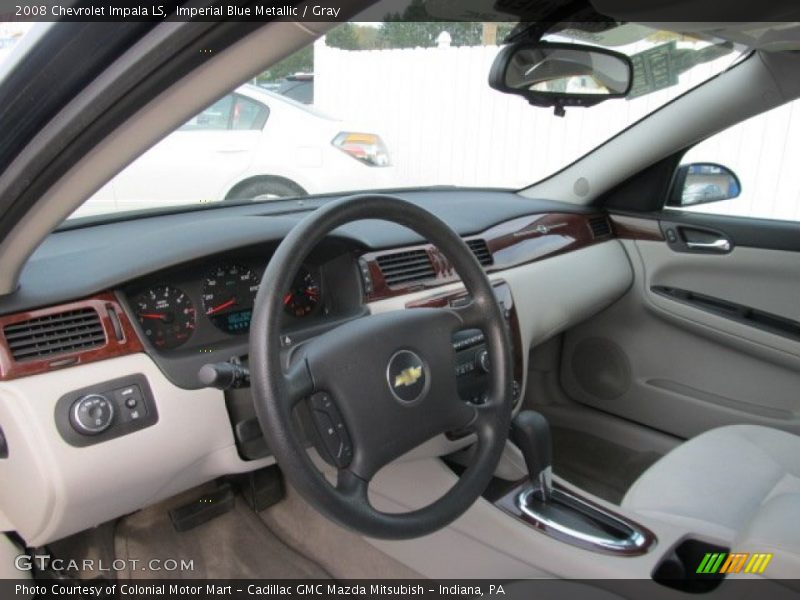 Imperial Blue Metallic / Gray 2008 Chevrolet Impala LS