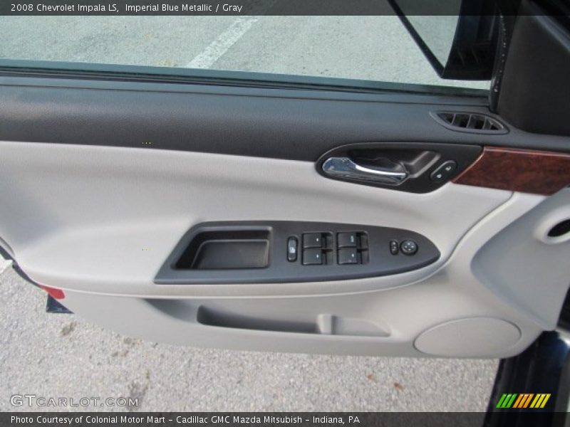 Imperial Blue Metallic / Gray 2008 Chevrolet Impala LS