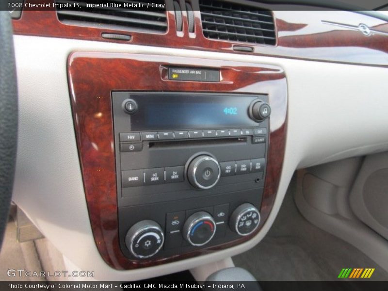 Imperial Blue Metallic / Gray 2008 Chevrolet Impala LS