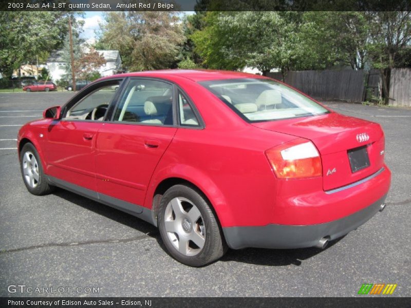 Amulet Red / Beige 2003 Audi A4 1.8T quattro Sedan