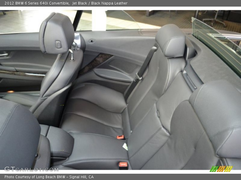  2012 6 Series 640i Convertible Black Nappa Leather Interior