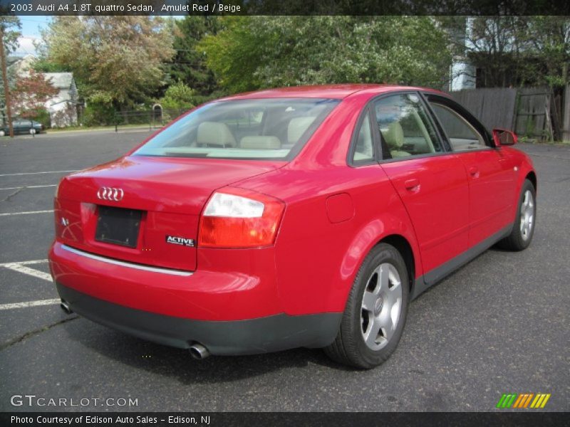 Amulet Red / Beige 2003 Audi A4 1.8T quattro Sedan