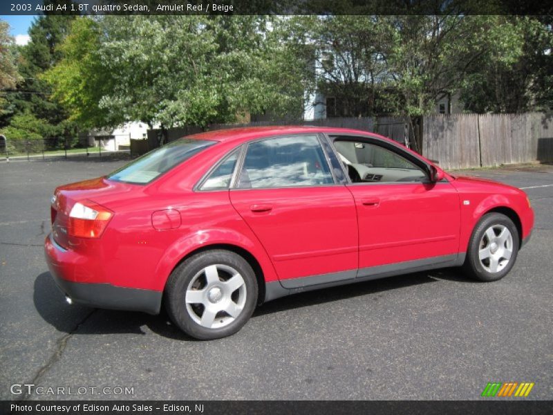 Amulet Red / Beige 2003 Audi A4 1.8T quattro Sedan