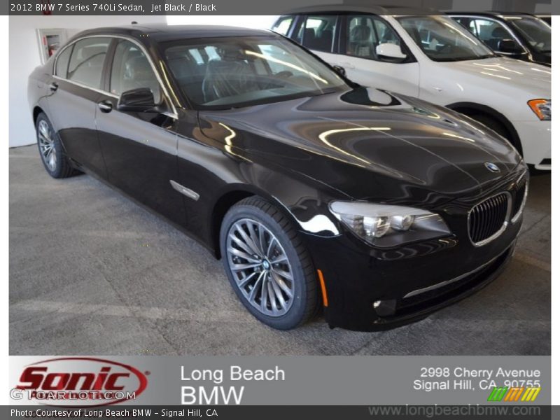 Jet Black / Black 2012 BMW 7 Series 740Li Sedan
