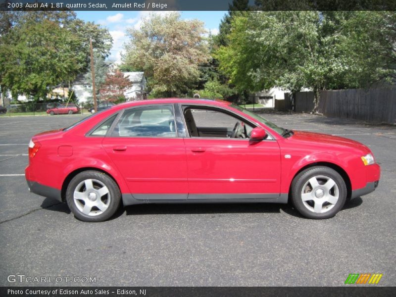 Amulet Red / Beige 2003 Audi A4 1.8T quattro Sedan