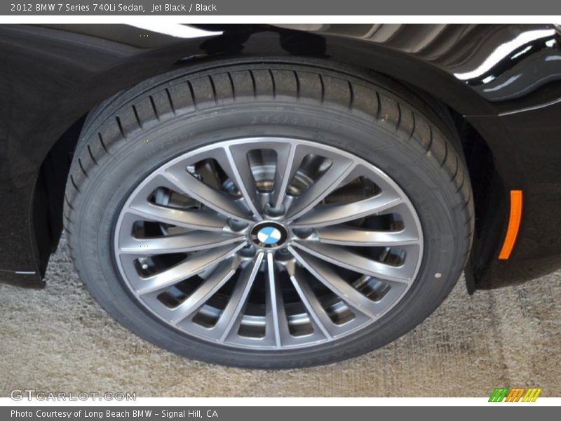 Jet Black / Black 2012 BMW 7 Series 740Li Sedan