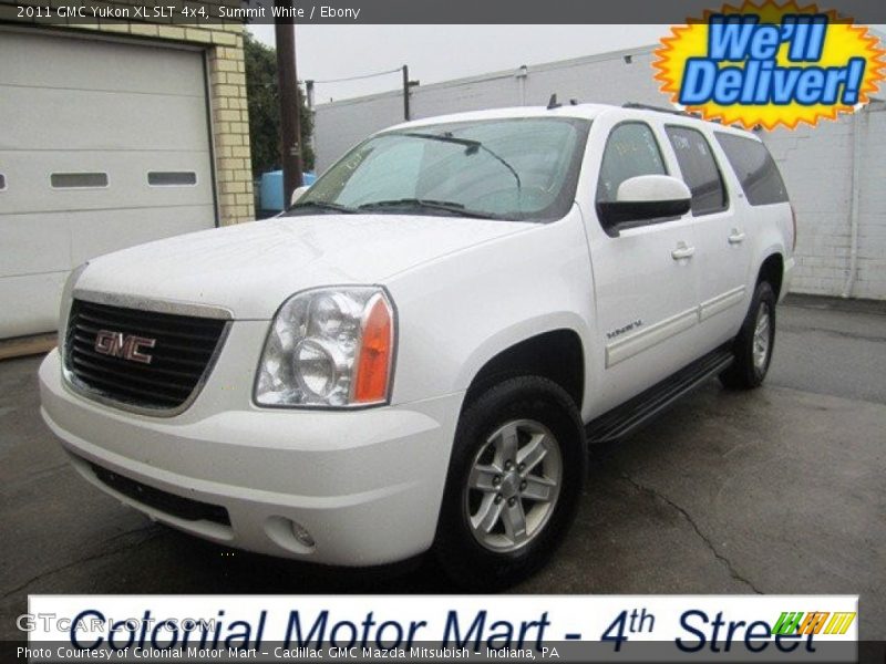 Summit White / Ebony 2011 GMC Yukon XL SLT 4x4