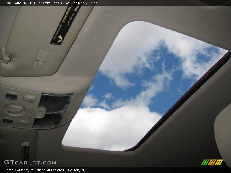 Amulet Red / Beige 2003 Audi A4 1.8T quattro Sedan