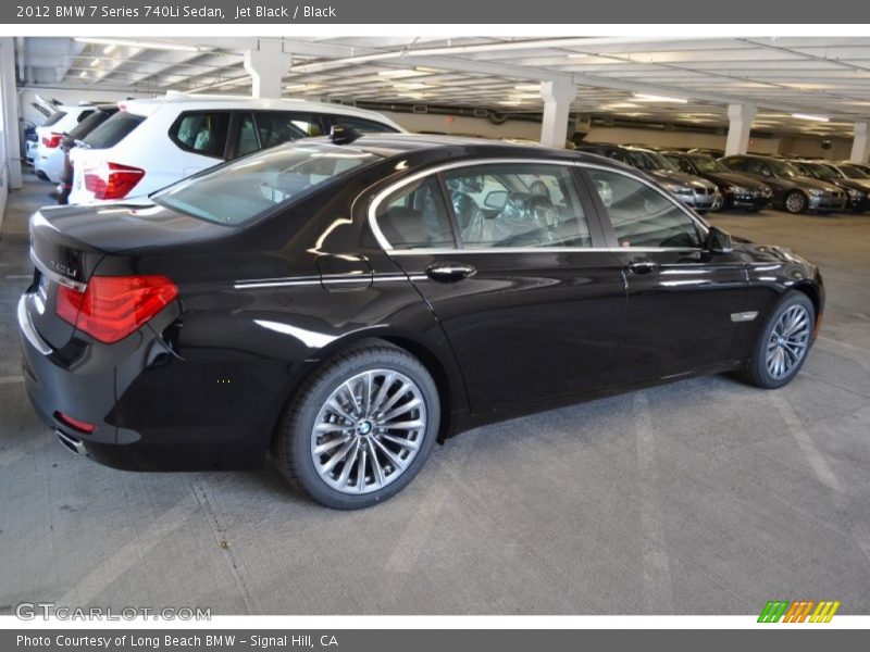 Jet Black / Black 2012 BMW 7 Series 740Li Sedan