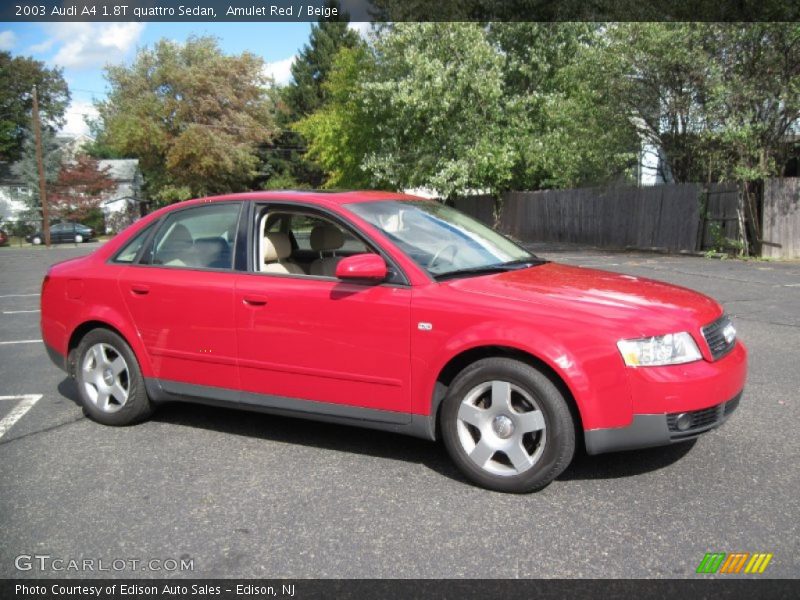 Amulet Red / Beige 2003 Audi A4 1.8T quattro Sedan