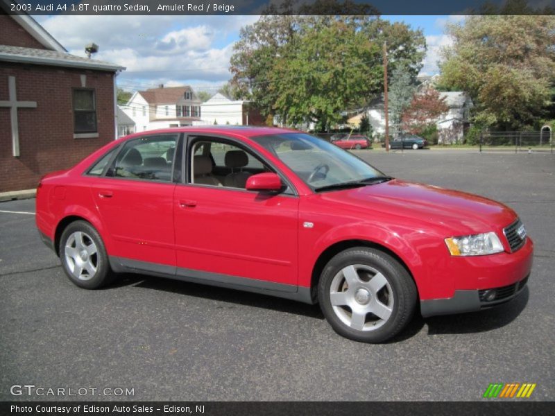 Amulet Red / Beige 2003 Audi A4 1.8T quattro Sedan