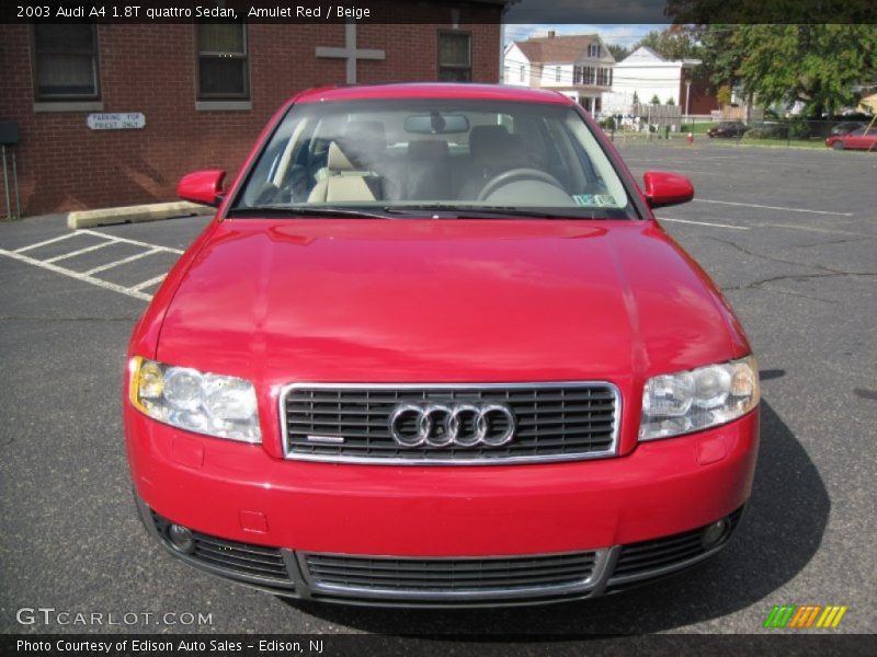 Amulet Red / Beige 2003 Audi A4 1.8T quattro Sedan