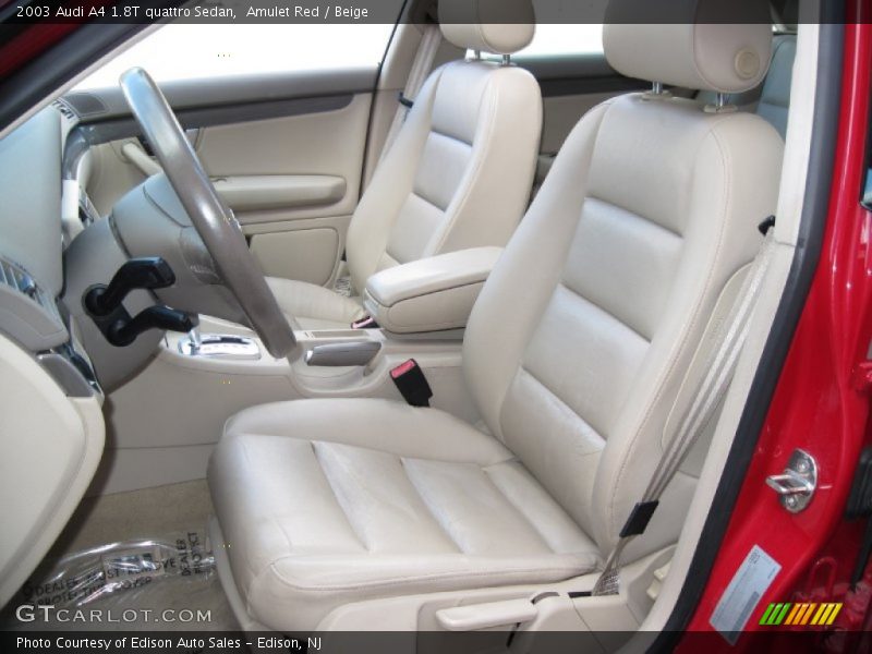 Amulet Red / Beige 2003 Audi A4 1.8T quattro Sedan