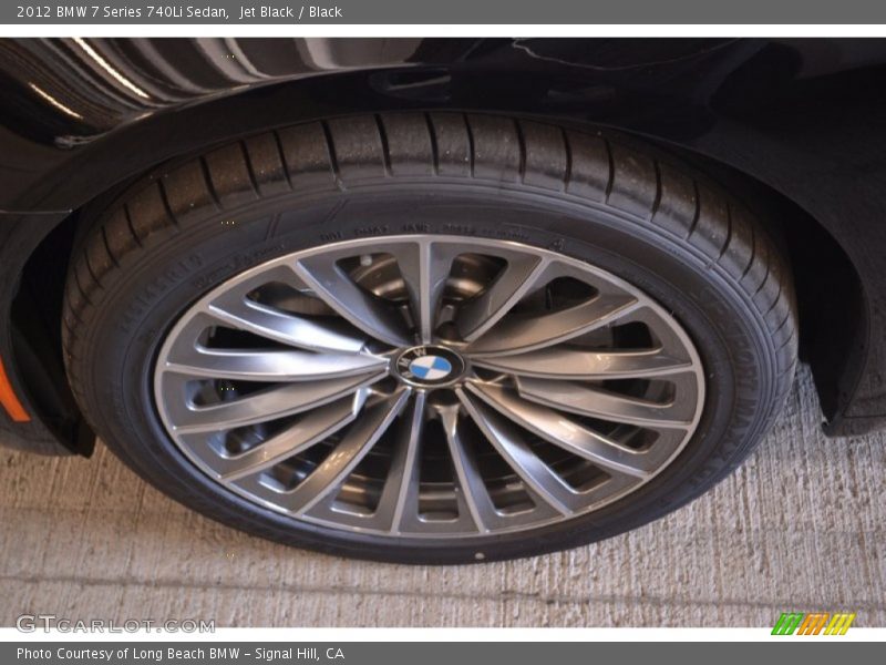 Jet Black / Black 2012 BMW 7 Series 740Li Sedan