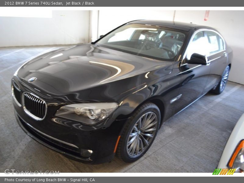 Jet Black / Black 2012 BMW 7 Series 740Li Sedan
