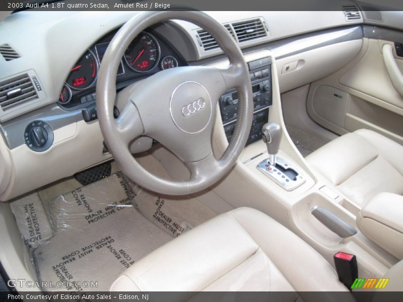 Amulet Red / Beige 2003 Audi A4 1.8T quattro Sedan