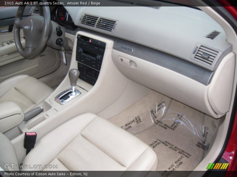 Amulet Red / Beige 2003 Audi A4 1.8T quattro Sedan